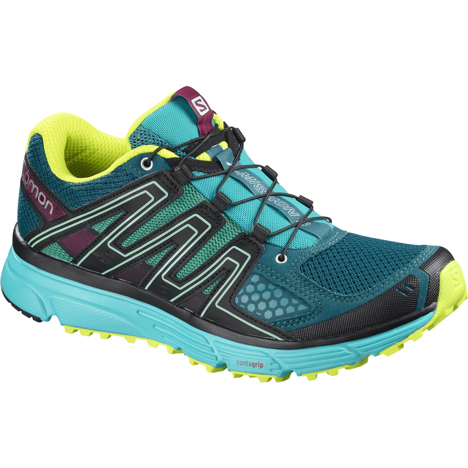 Chaussures De Trail Running Salomon Femme Turquoise - Salomon X-MISSION 3 W - France (8630-VAOFX)